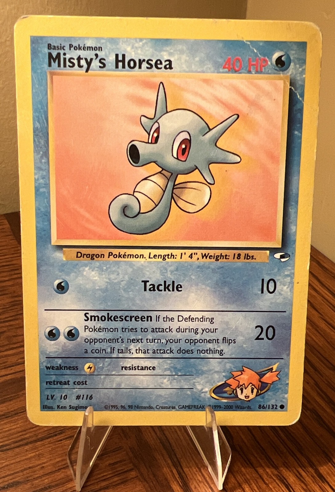 Misty's Horsea 086/132 Gym Heroes Regular