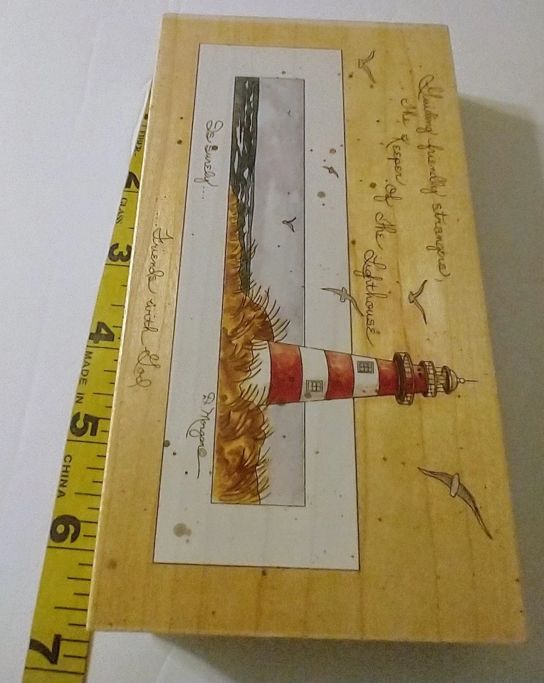 Suceden estampillas: estampillas de goma grandes montadas en madera guardián del faro #80199 Foto 2 de 4