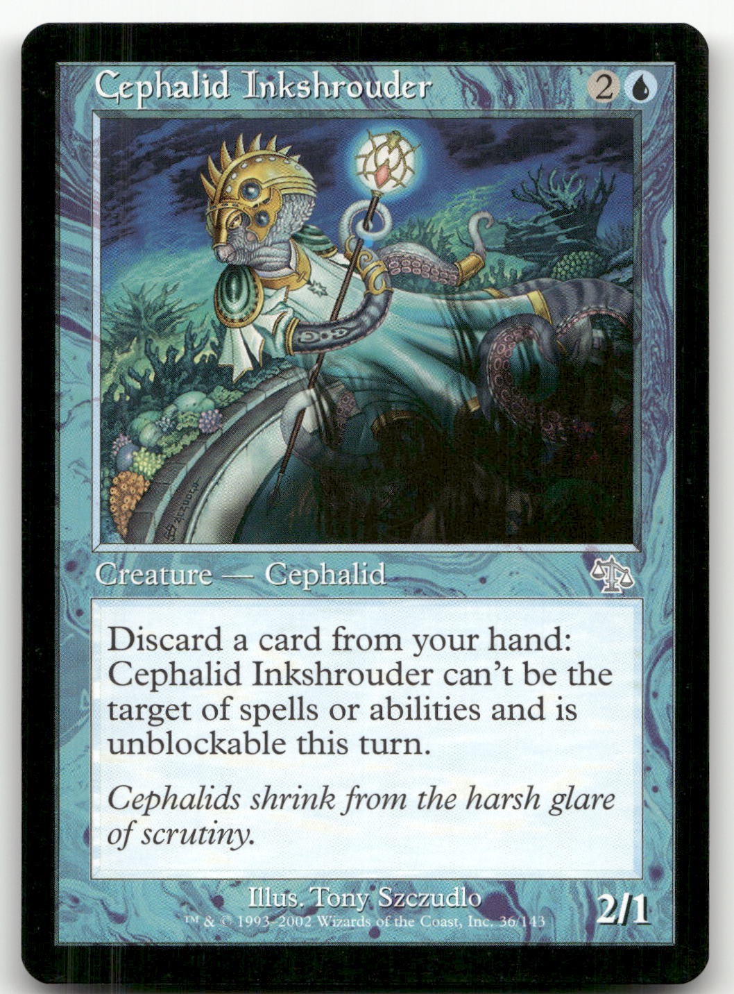 Cephalid Inkshrouder #36 (NM) Judgment JUD Magic MTG