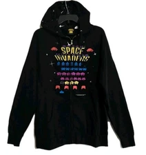 New SPACE INVADERS Atari Video Arcade Games Embroidered Jacket Mens L NWOT