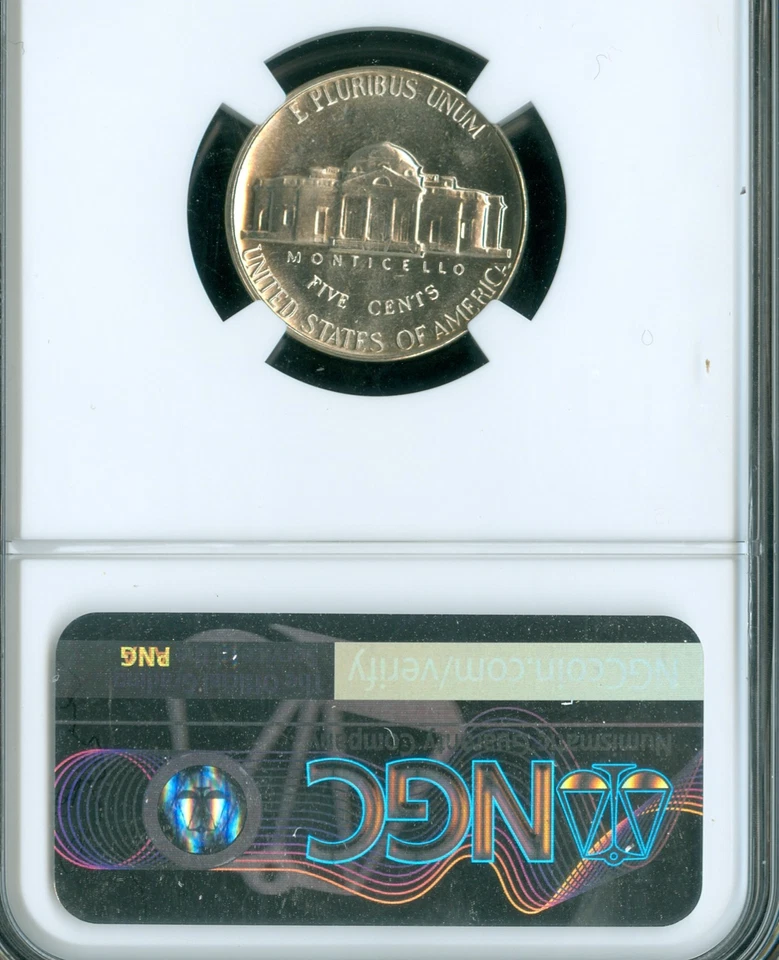 1965 SMS JEFFERSON NICKEL NGC MS67 PQ MAC SPOTLESS . - Image 2 of 2
