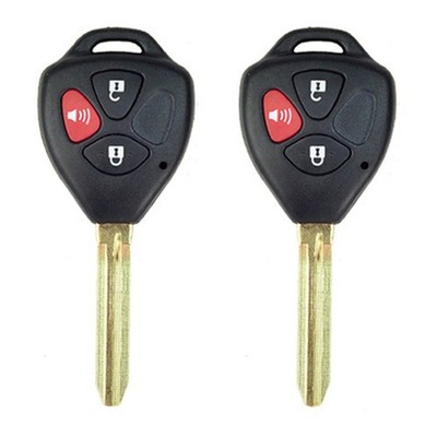 2Pcs 3 Buttons Remote Key Fob Shell Case For Toyota Corolla Matrix RAV4 Yaris