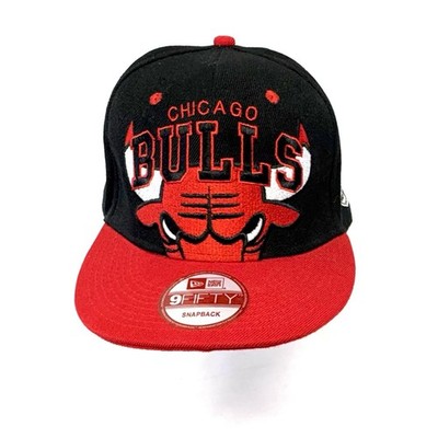 New Era 9FIFTY Chicago Bulls Windy City Snapback Hat Cap Black Red NBA HWC OSFA