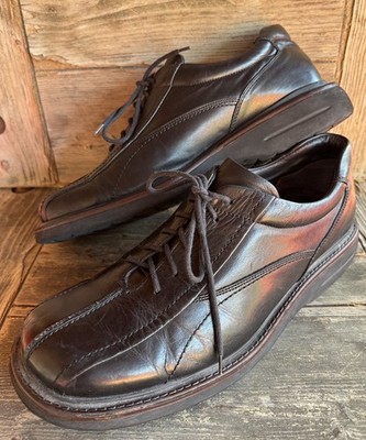CRB Canyon River Blues Black Leather Lace Casual Comfort Mens Italian Shoes 12 D