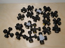 Lego Tires Gray White Plastic Lot Rims Wheels Vintage Yellow Small Axles Parts