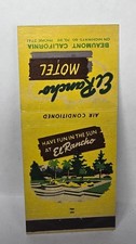 Vintage Matchbook Cover EL RANCHO Motel Beaumont California CA Have Fun in Sun