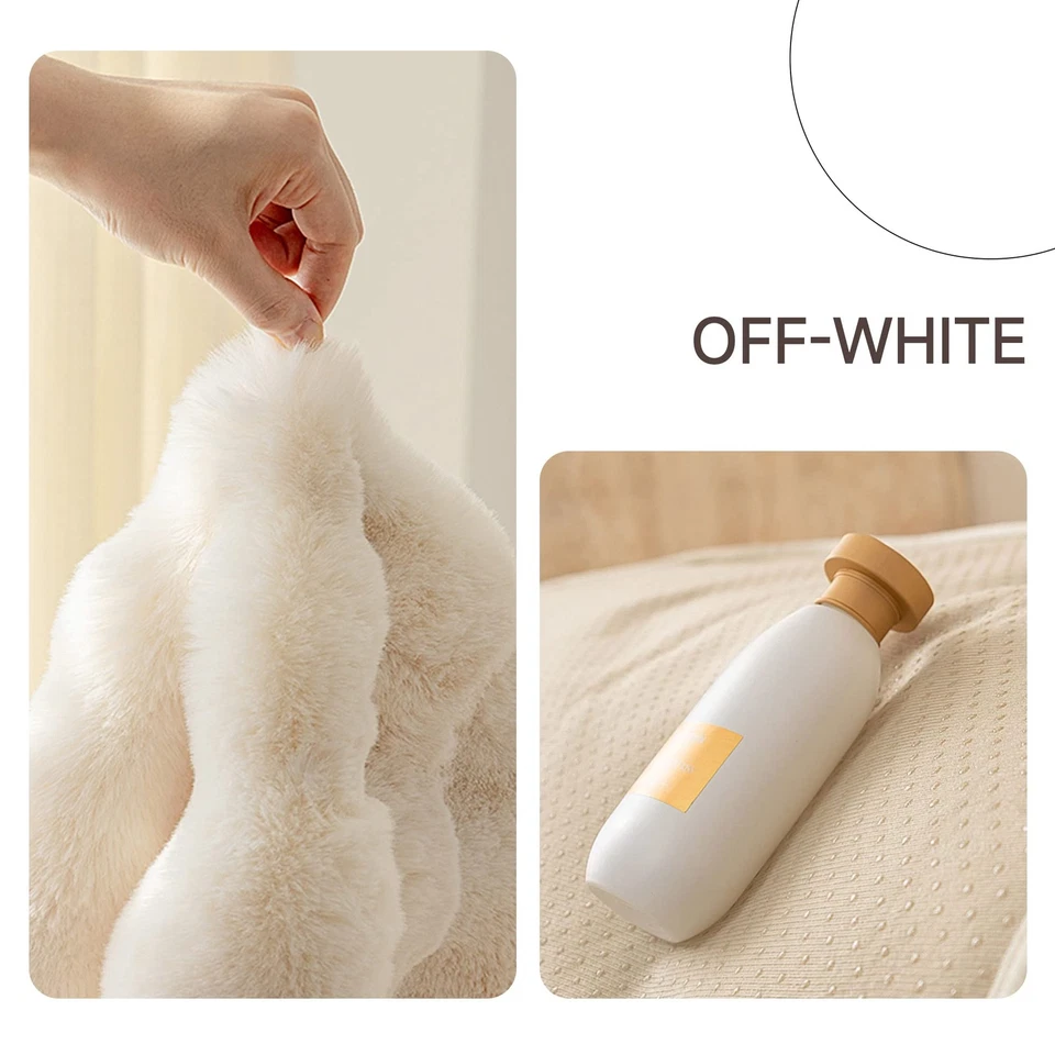 Толстый плюшевый искусственный кроличий мех диван чехлы 1 изделие нескользящий теплый мягкий уютный C... - Изображение 4 из 4