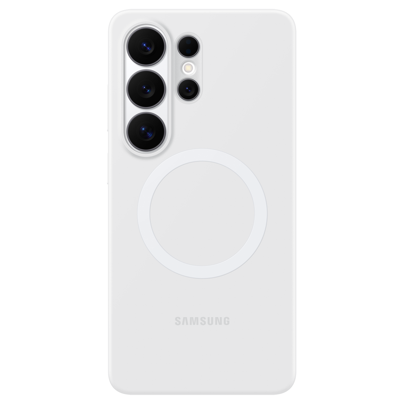 Samsung Custodia Silicone Magnet Case Per Galaxy S26 Ultra - White
