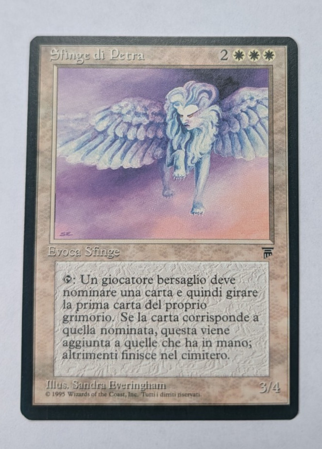 Magic Mtg Italian Legends Petra Sphinx   near mint