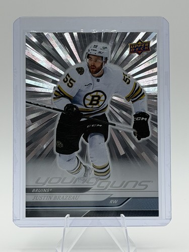 Upper Deck 2024-25 Series 1 Young Guns Justin Brazeau #222 Bruins Rookie