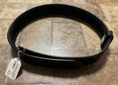 #ad Dutyman 5011 Leather 2 1 4quot; 2.25quot; Duty Belt Police Hook and Loop M Medium 36 38 $16.99