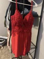 Sherri Hill Red Hoco Dress Size 12 Prom Homecoming