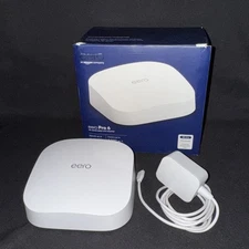 Eero Pro 6 K010001 Tri-band WiFi 6 Mesh Wireless Router w/ Power Cord