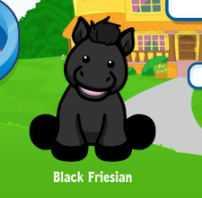 Webkinz Black Friesian Virtual Adoption Code Only Messaged Webkinz Black Horse