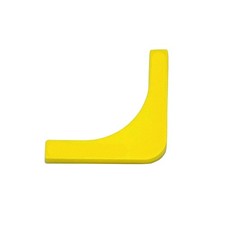 Choice CLU555YELLOW Food Pan Corner Label; Yellow