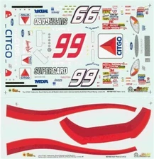 Slixx 1637 #99 Citgo 2001-Jeff Burton 1/24 Nascar decal