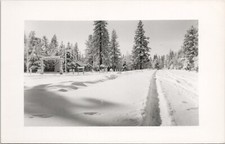 RPPC California Ocam's Hat Creek Camp Roadside Phillips 76 Gas Station 1950s