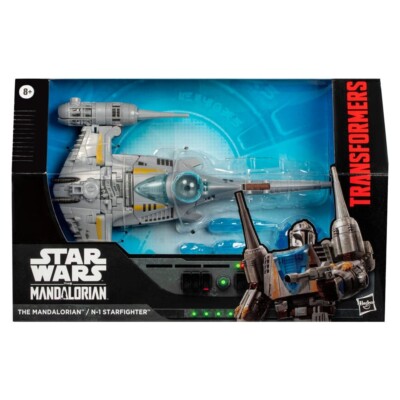 Hasbro Star Wars x Transformers Actionfigur The Mandalorian / N-1 Starfighter