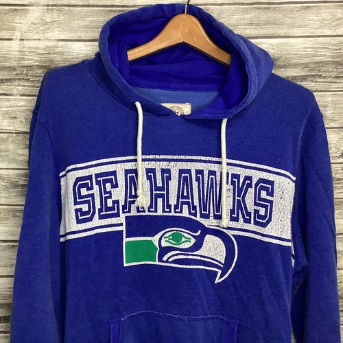 Seattle Seahawks Hoodie Sweatshirt Mens Large Blue '47 Pullover NFL Football - Picture 3 of 8