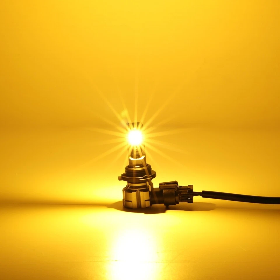 AUXBEAM 9006 HB4 LED Headlight Bulbs Conversion Kit Low Beam 3000K Amber Bright - Image 2 of 4