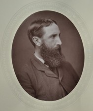 1882 Cabinet Portrait Photo Woodburytype George Dunlop Leslie RA Painter Artist