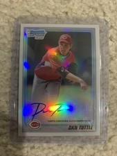 2010 Bowman Chrome Prospects Dan Tuttle #BCP193 Auto Refractor #’d 304/500 Reds