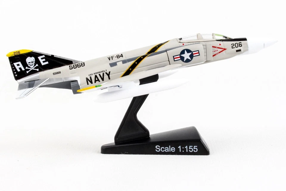 F-4 (F-4B) Phantom II - VF-84 Jolly Rogers, US NAVY - 1/155 Scale Diecast Model - Image 3 of 4