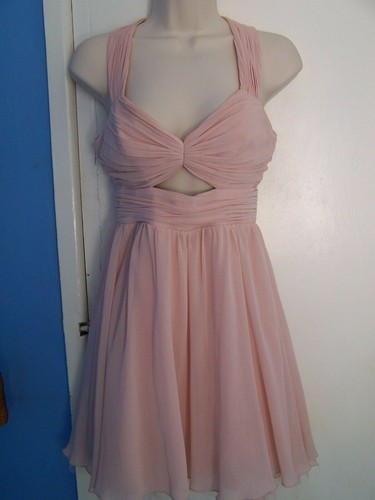 PIXIE LOTT BY LIPSY - BLUSH MINI DRESS Size 8 - LAYERED - Picture 2 of 9