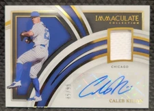 💥 Caleb Kilian 2022 Immaculate PATCH AUTO /99 #CIMS-CK Cubs