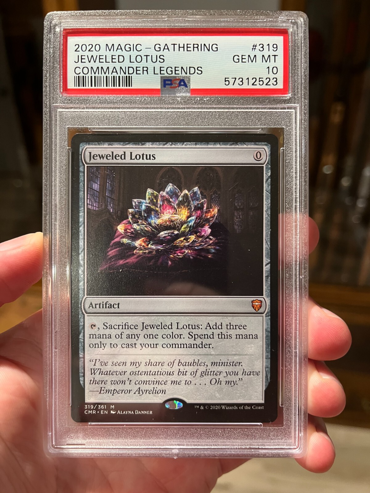 English version MTG Jeweled lotus all 4 versions PSA 10 Extended Art