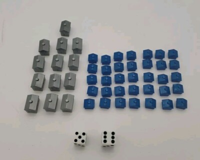 2006 Monopoly Here & Now Game Replacement Pieces Parts Hotels Houses Dice