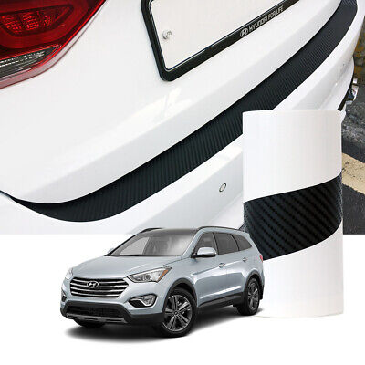 Carbon Black Rear Bumper Protector Decal Sticker for HYUNDAI 2014-16 Santa FE XL