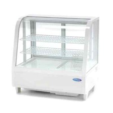 Gastro Kühlvitrine 100 Liter Kuchenvitrine Getränkevitrine Tortenvitrine Weiß