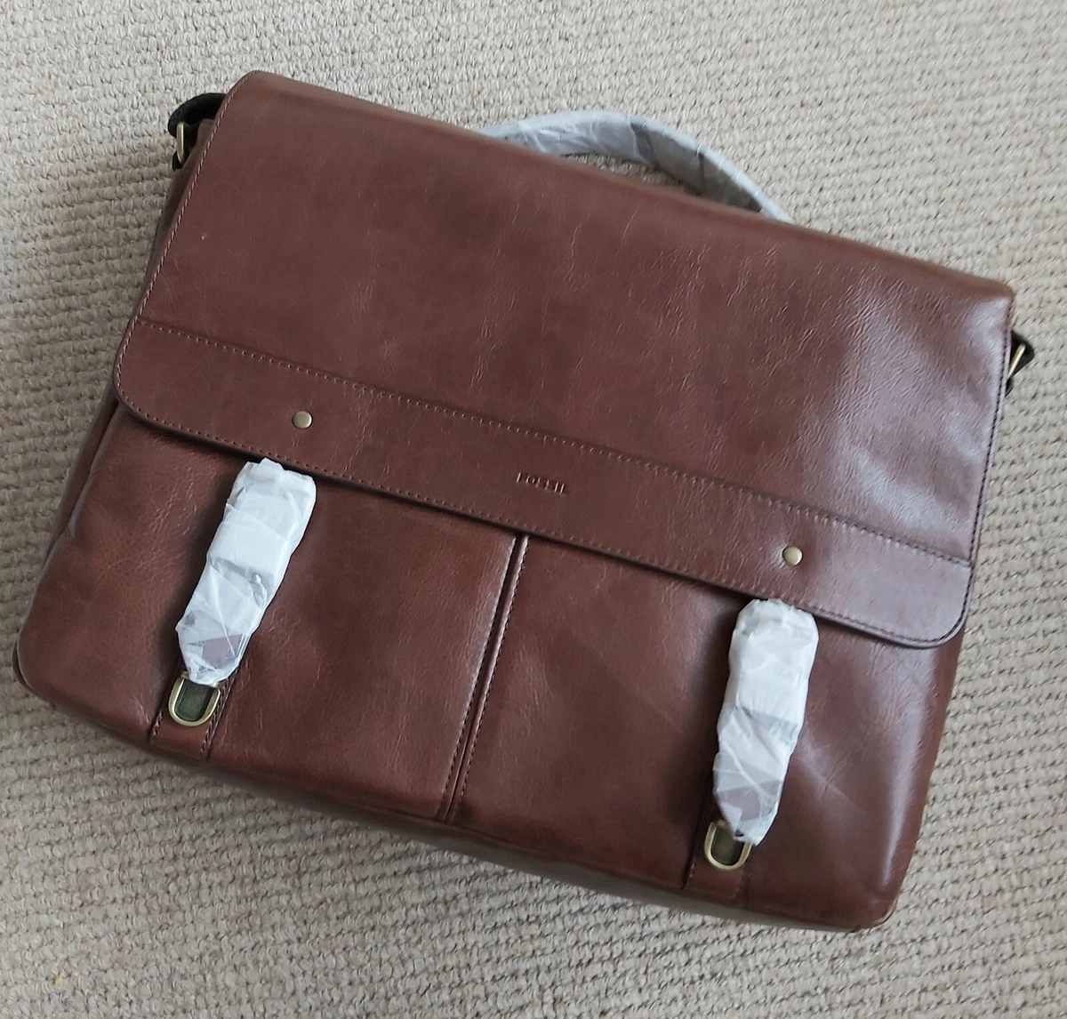 Dark brown messenger outlet bag