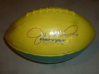 NEW JOE MONTANA FOAM FOOTBALL MERVYNS STORE PROMO NFL SF 49ERS QB
