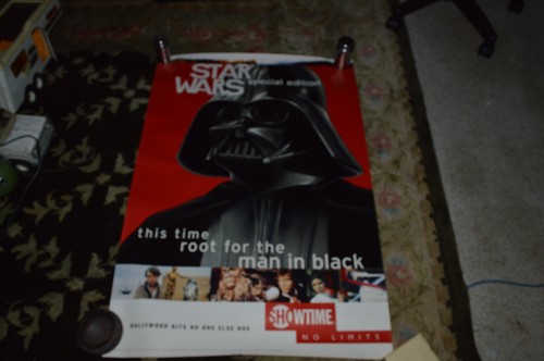Rare 1998 Showtime Darth Vader Star Wars Special Edition Advertisement Poster - Picture 2 of 8