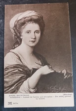 postcard art Angel Kauffmann Portrait de l'artiste par elle meme self portrait