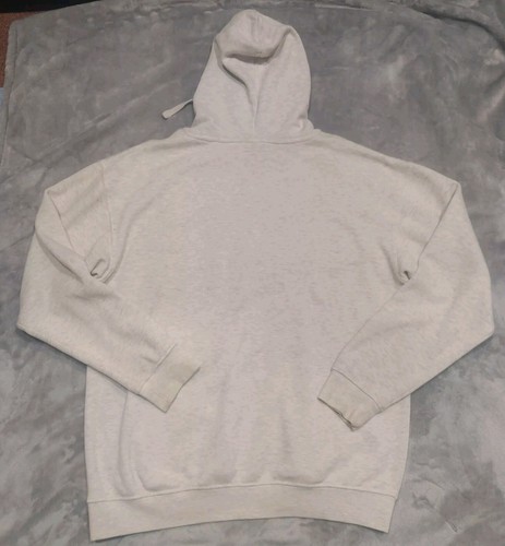 Mizzou Tigers Pull Over Hoodie White Gray Mens Size L Fleece NCAA Football - Picture 2 of 9