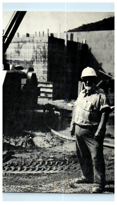 1993 Wearing Safety Helmet, Construction of Dike Levee Pennsylvania PA Postcard