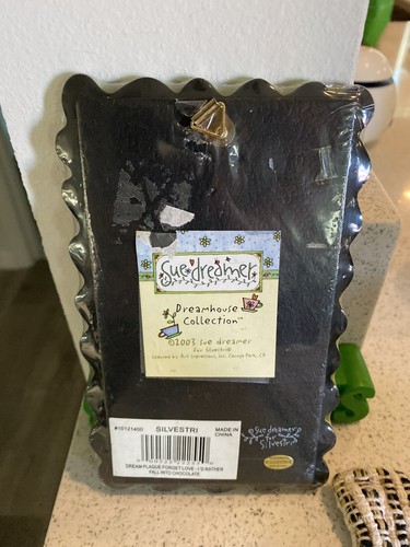 Targa da parete 3D Sue Dreamer nuova " Dimentica l'amore preferirei cadere nel cioccolato" - Foto 2 di 2