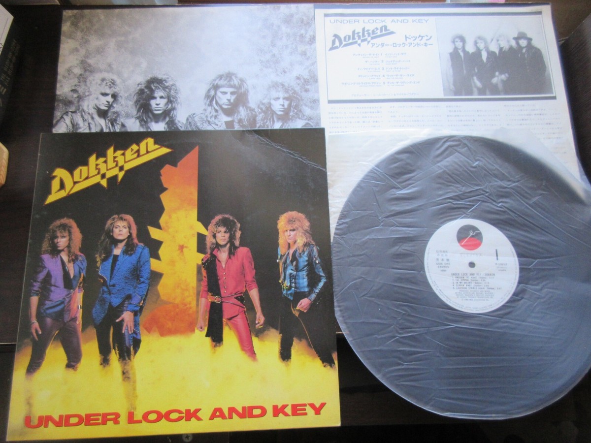 Dokken Under Lock And Key Japan Promo Vinyl LP P-13212 Don