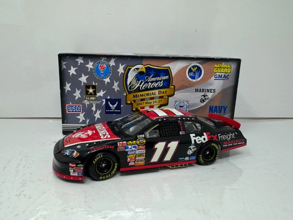 Motorsport Authentics Nascar #11 Denny Hamlin FedEx American Heroes 1:24 Diecast - Image 3 of 4