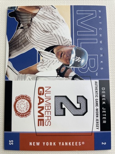 2003 Fleer Patchworks Numbers Game Derek Jeter #2 *Yankees* HOF - Bild 1 von 2