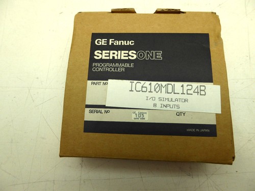 GE Fanuc IC610MDL124B Series One Simulatore I/O 8 ingressi NUOVO IN SCATOLA - Foto 3 di 12