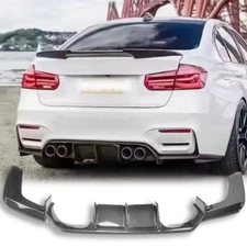 Carbon Fiber Rear Bumper Diffuser Lip For 2015~2021 BMW F80 M3 F82 F83 M4 