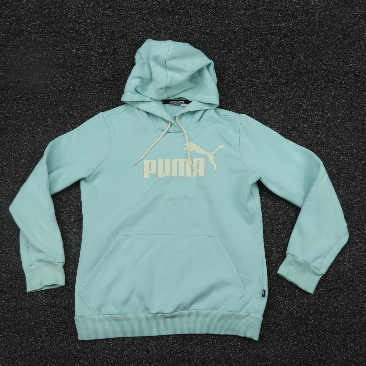 Puma Hoodie Womens Small Light Blue Running Long Sleeve Casual Gym Ladies