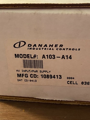 👀 NEW DANAHER INDUSTRIAL CONTROLS INPUT POWER SUPPLY A103-A14 - Picture 8 of 9