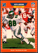 1989 Pro Set #318 Keith Jackson - Rookie  RC FREE SHIPPING!