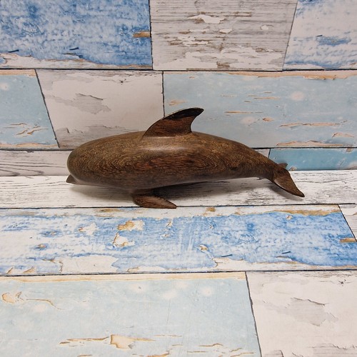 Ironwood Dolphin Heavy Wooden Vintage collectable Mammal whale Grampus - Picture 7 of 9
