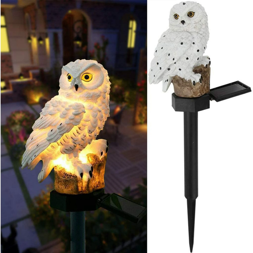 Owl Solar Garden Lights – LED Outdoor Decor w/ Stake for Yard & Pathway